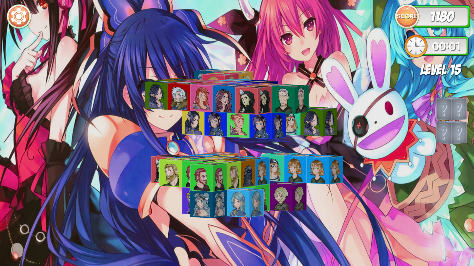 Mahjong Dimensions 3D - Fantasy Anime screenshot 9