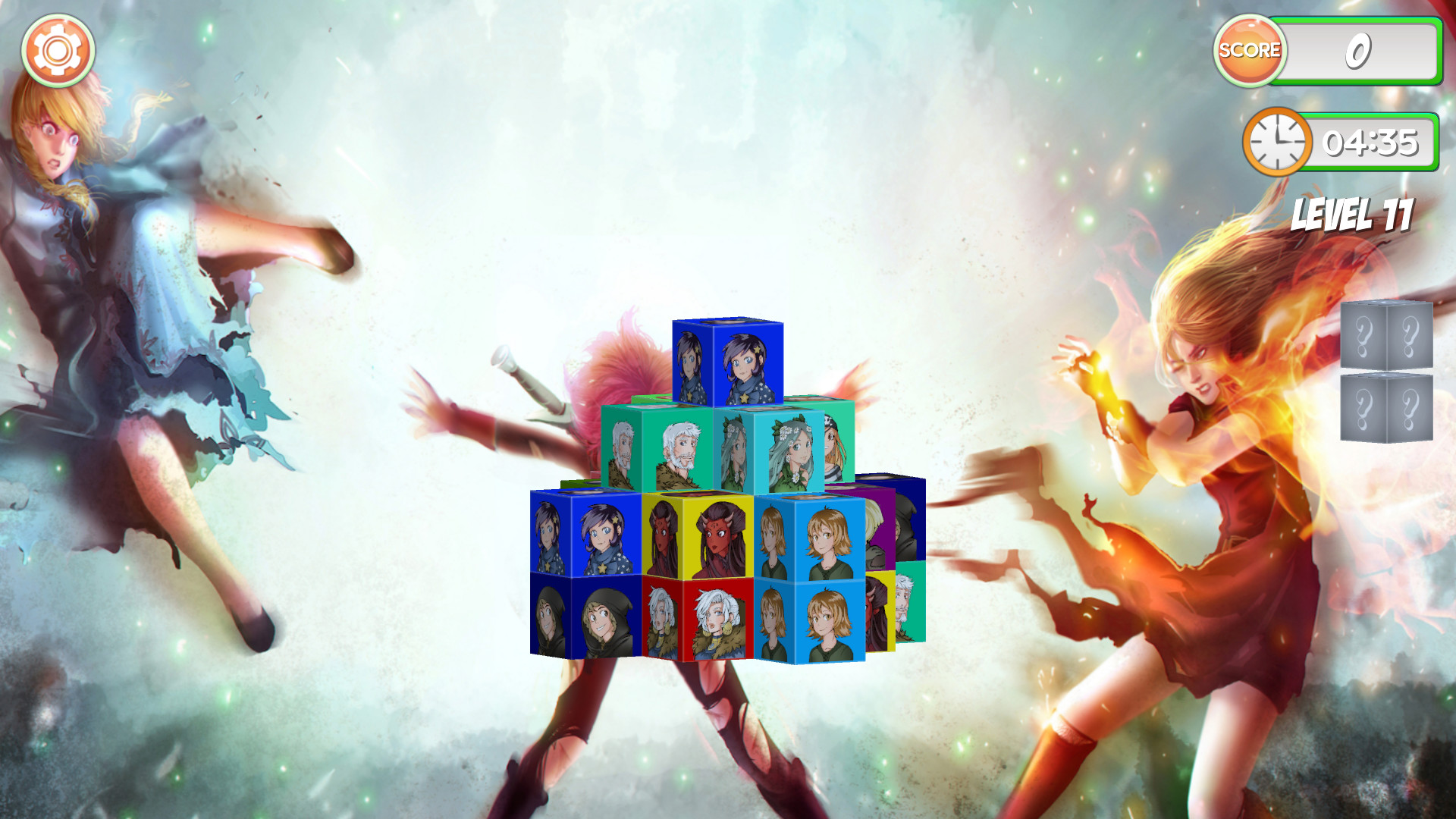 Mahjong Dimensions 3D - Fantasy Anime screenshot 1