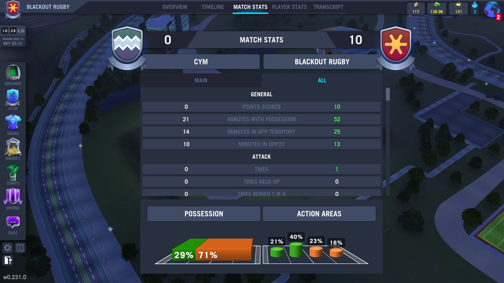 Blackout Rugby - World Cup Edition screenshot 24