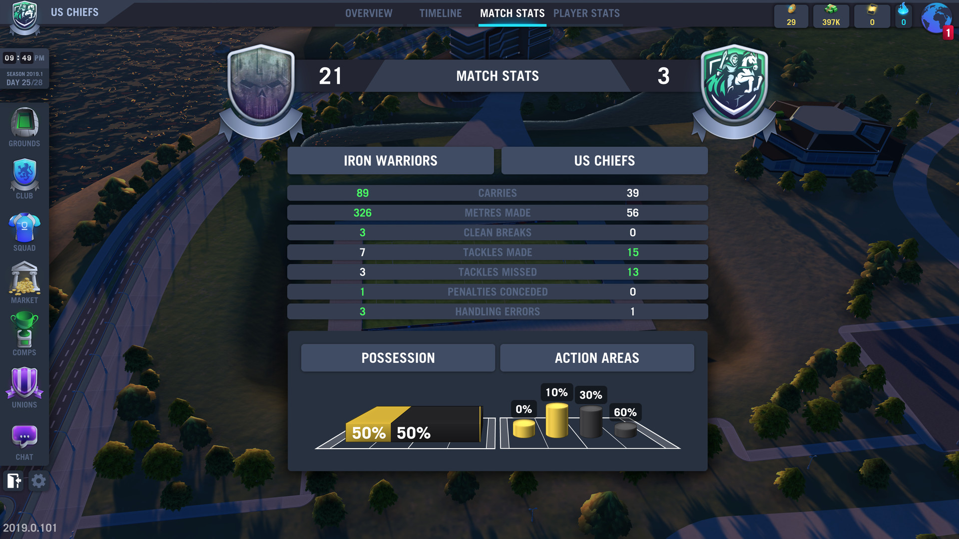 Blackout Rugby - World Cup Edition screenshot 13