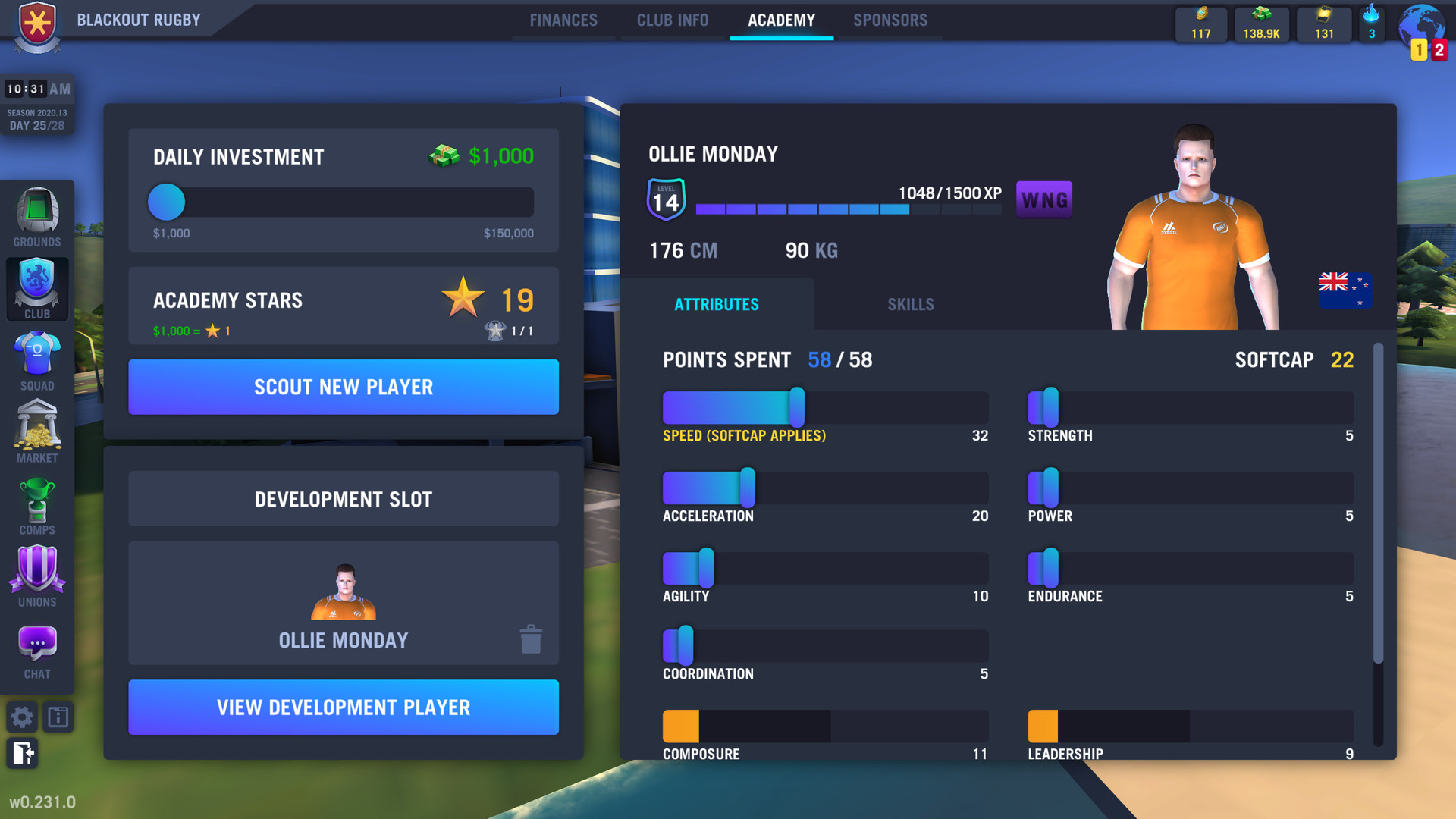 Blackout Rugby - World Cup Edition screenshot 15