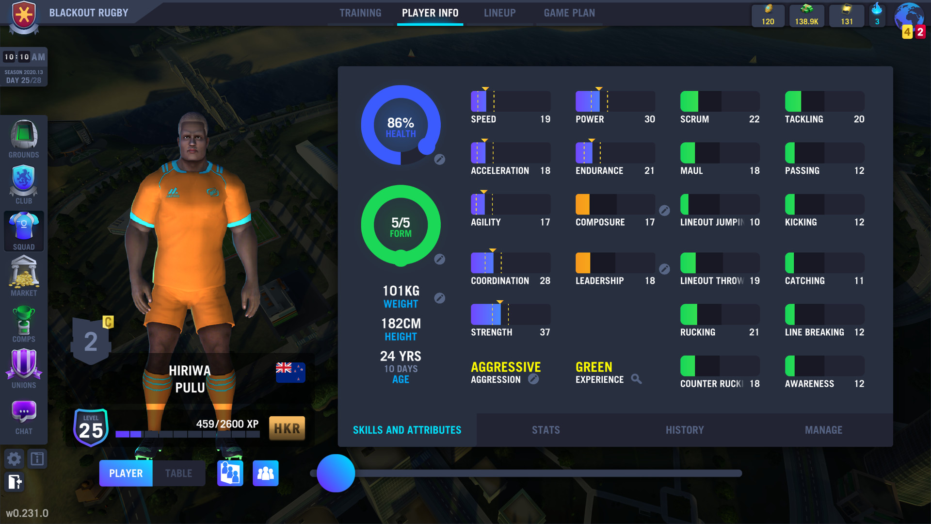 Blackout Rugby - World Cup Edition screenshot 22