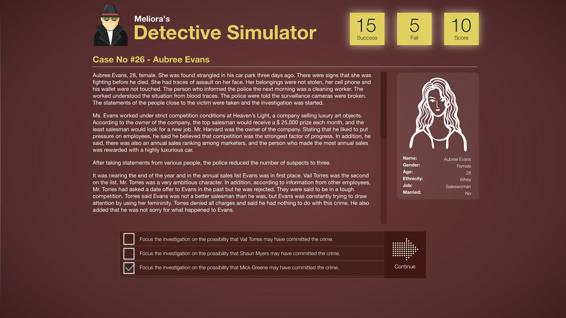 Meliora’s Detective Simulator screenshot 3