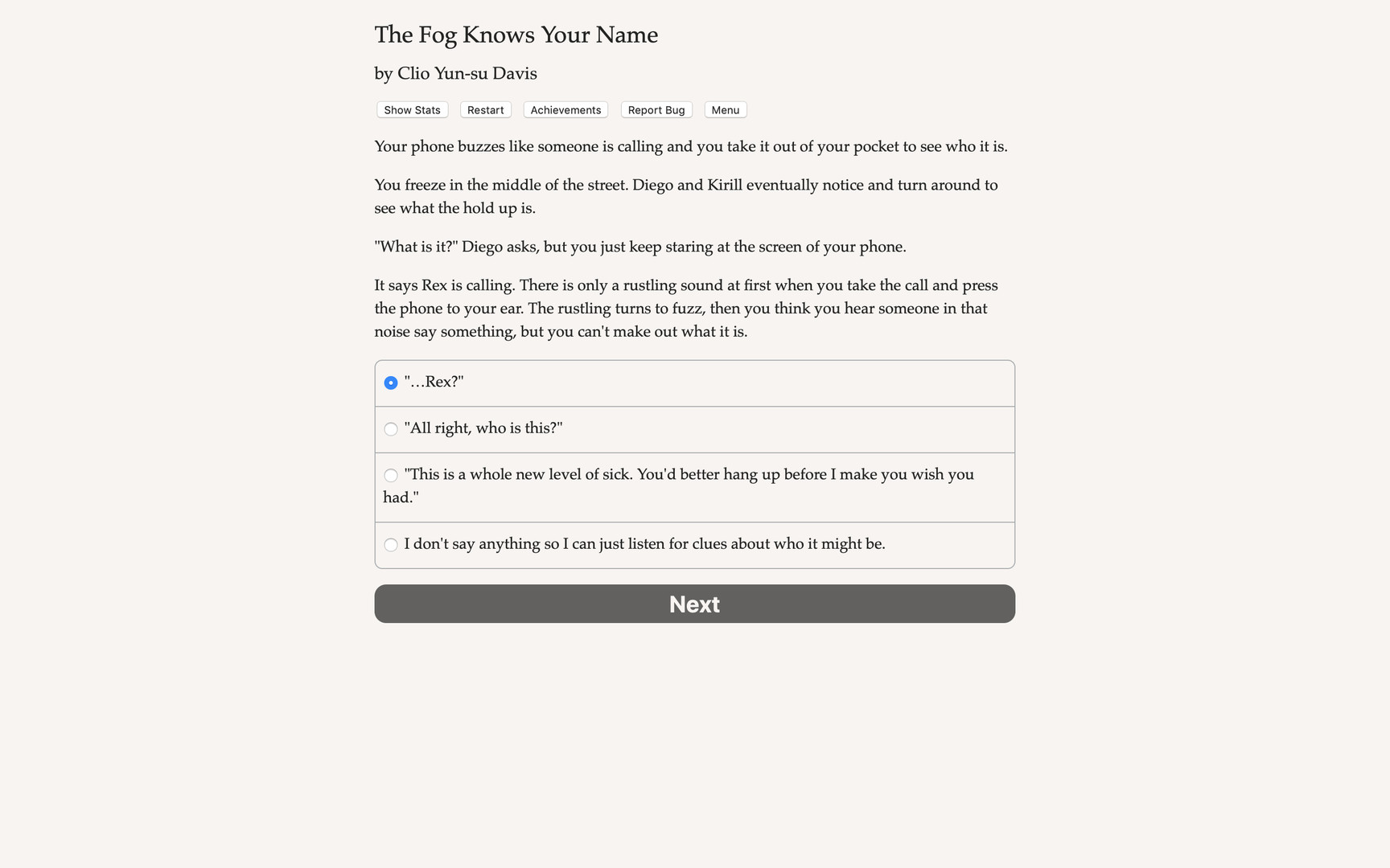 The Fog Knows Your Name screenshot 2