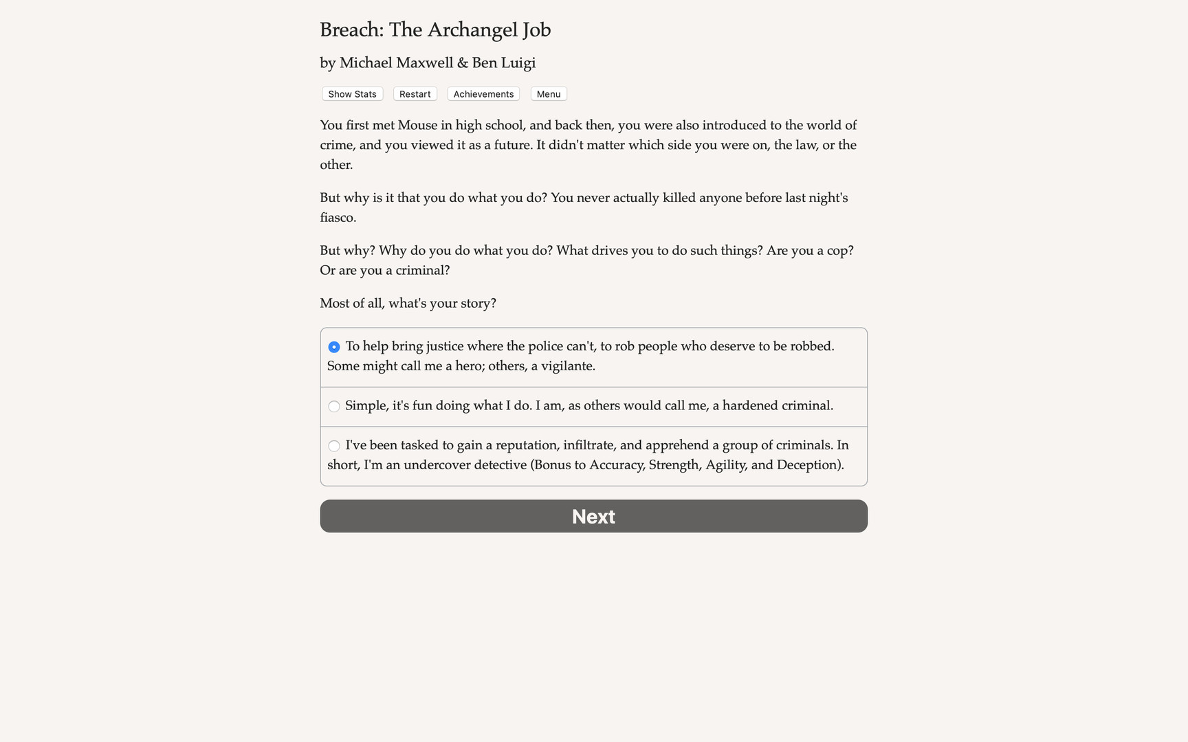 Breach: The Archangel Job screenshot 1