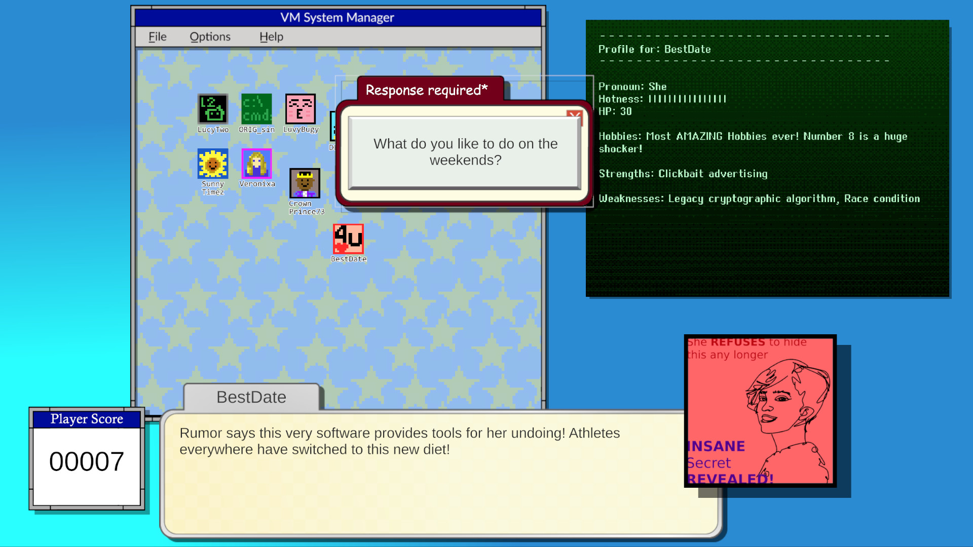 Ransomware Dating Sim screenshot 3