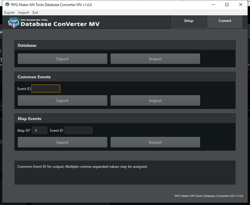RPG Maker MV Tools - Database ConVerter MV screenshot 5