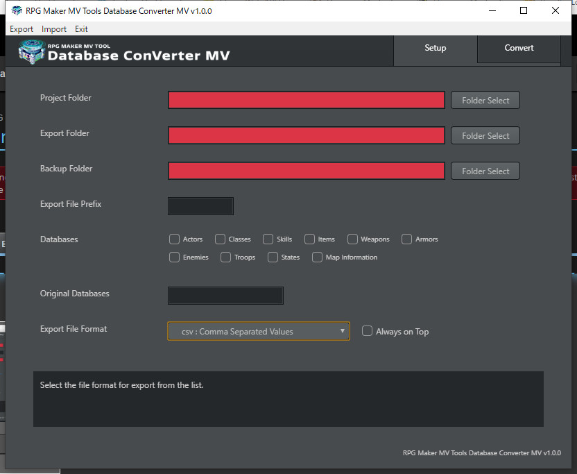 RPG Maker MV Tools - Database ConVerter MV screenshot 2