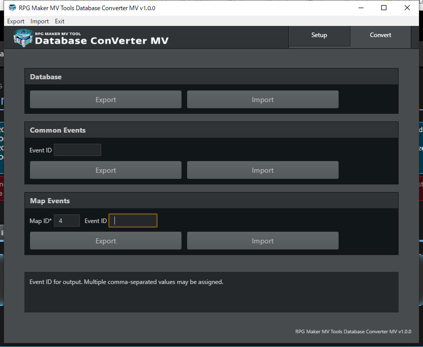 RPG Maker MV Tools - Database ConVerter MV screenshot 4