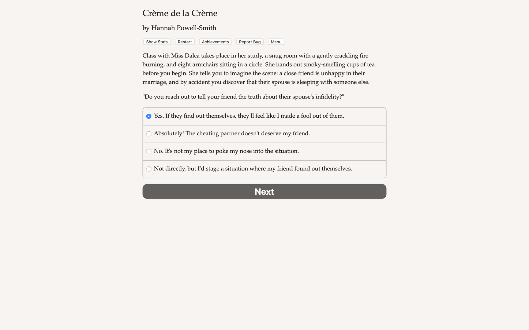 Creme de la Creme screenshot 1