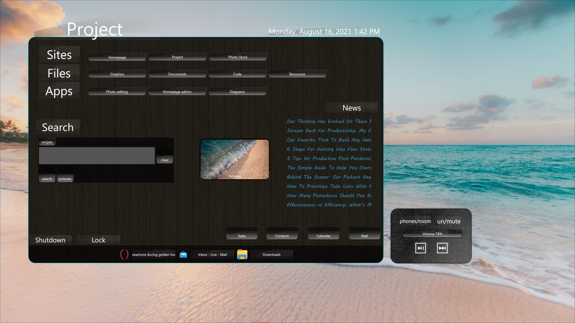 Aurum - Control Center Creator screenshot 1