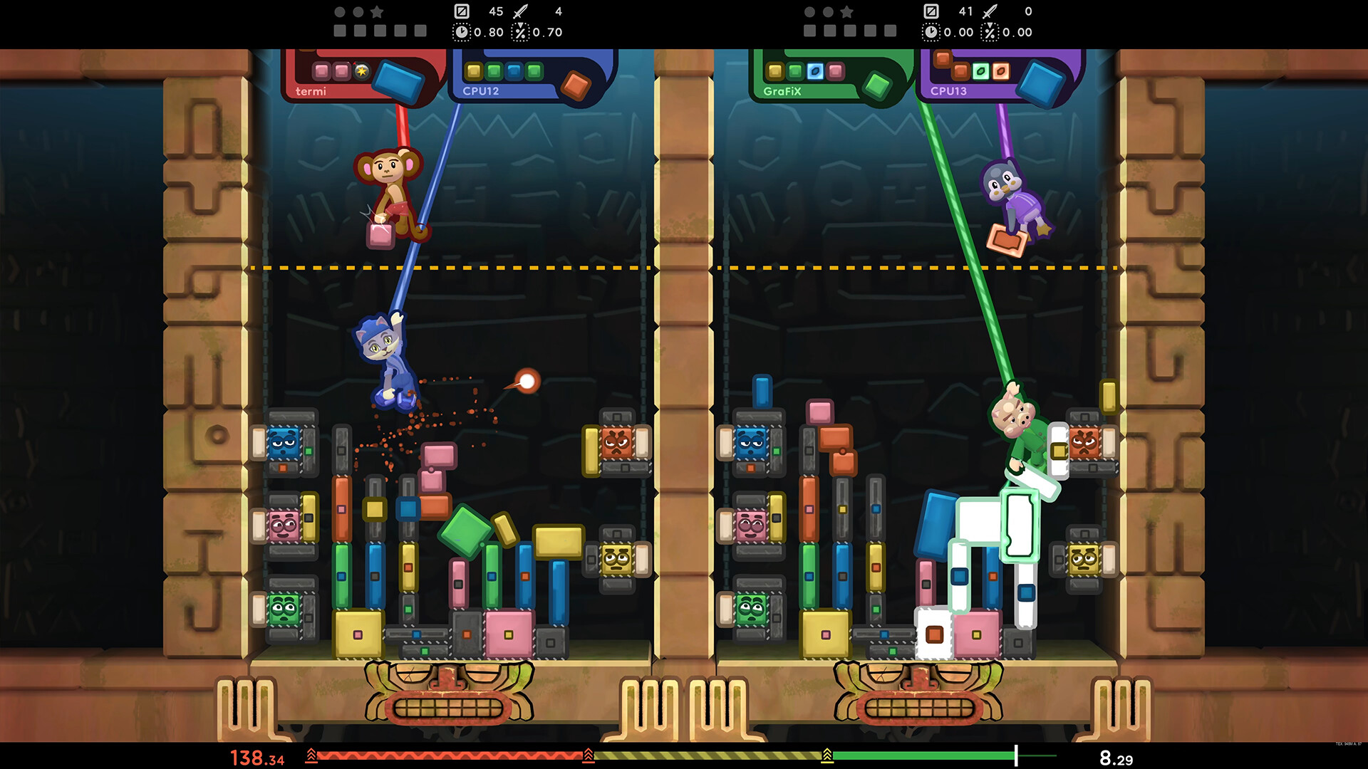 TopplePOP: Bungee Blockbusters screenshot 11
