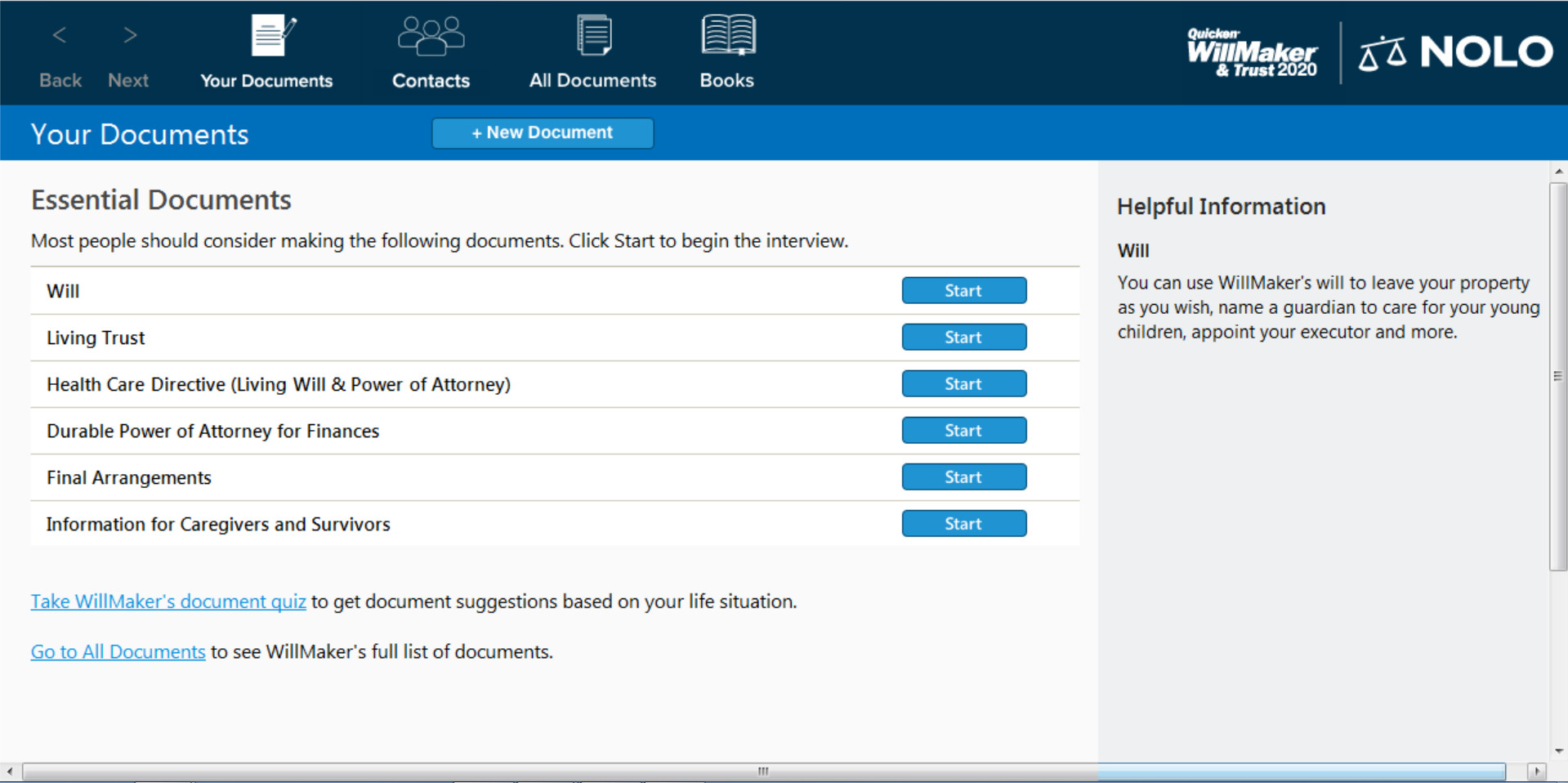 Quicken WillMaker & Trust 2020 screenshot 3