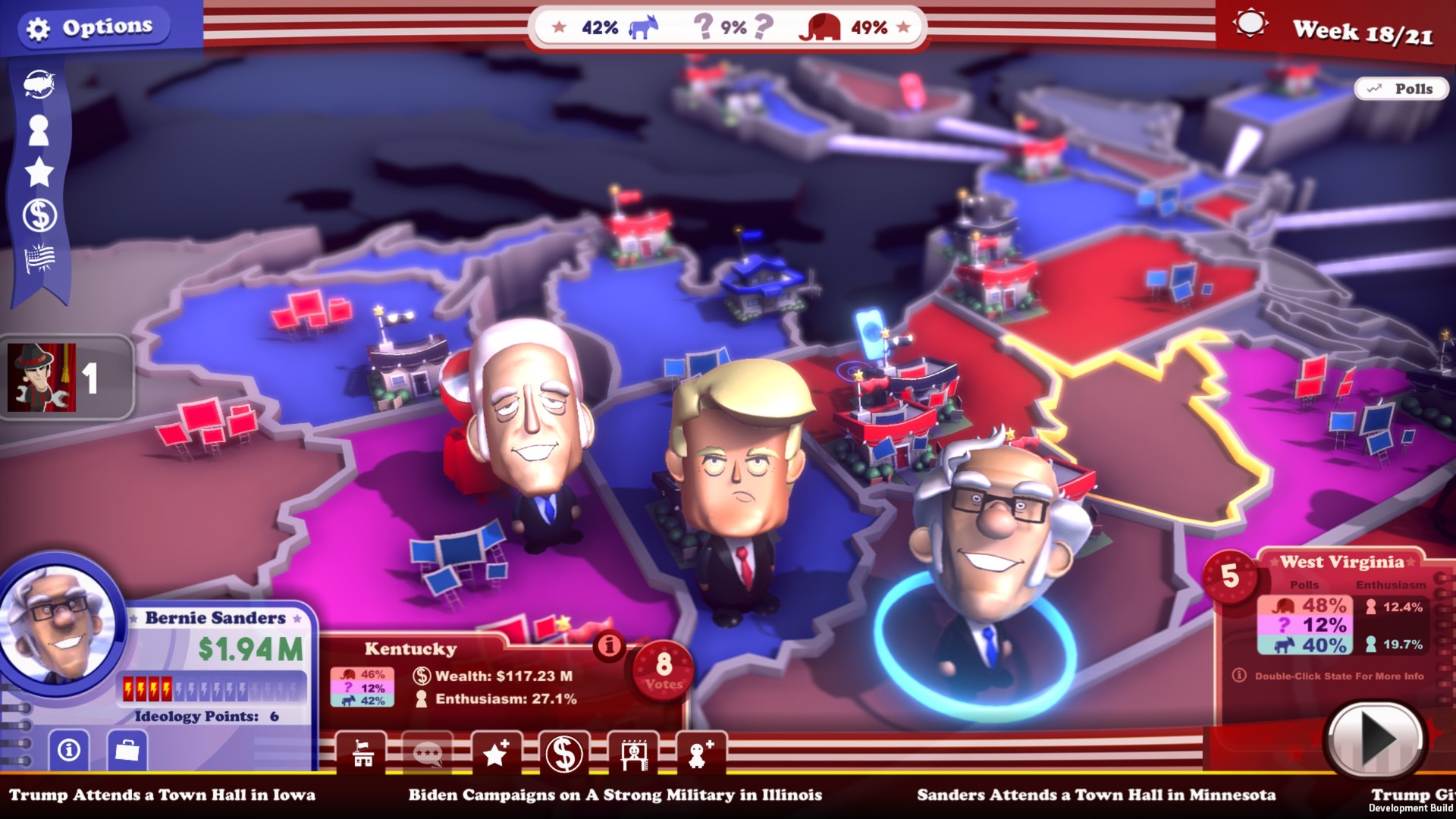 The Political Machine 2020 screenshot 2
