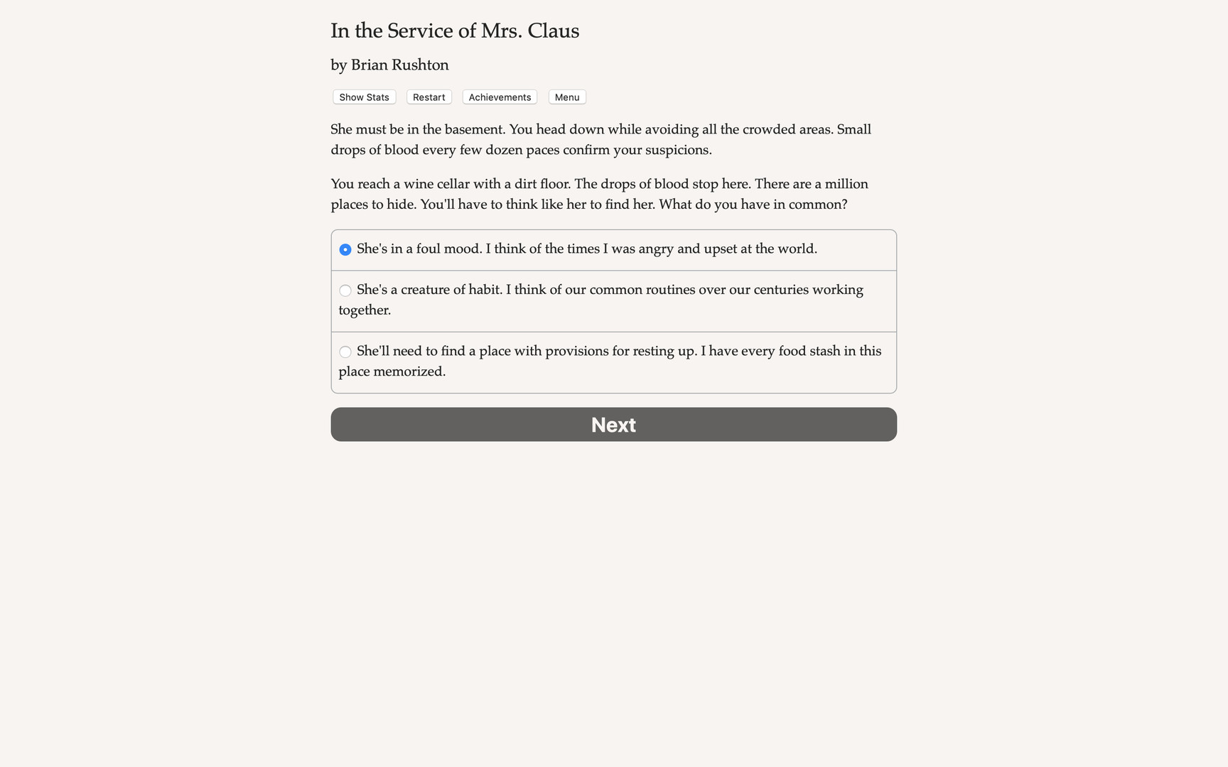 In the Service of Mrs. Claus screenshot 2