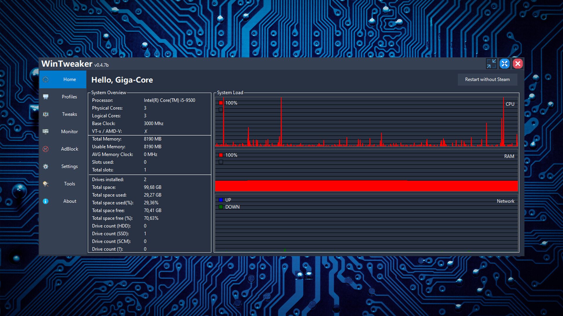 WinTweaker screenshot 2
