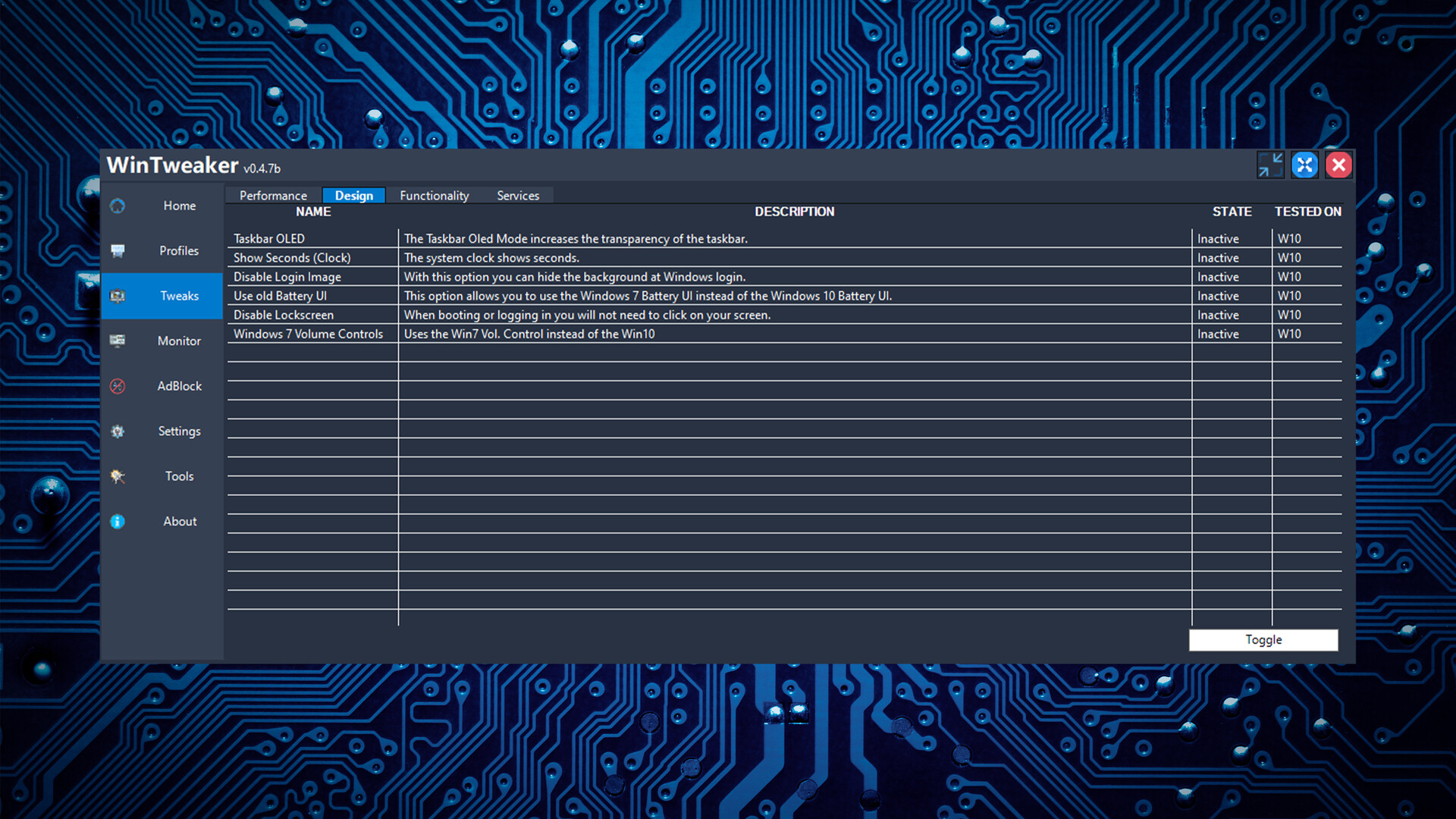WinTweaker screenshot 5
