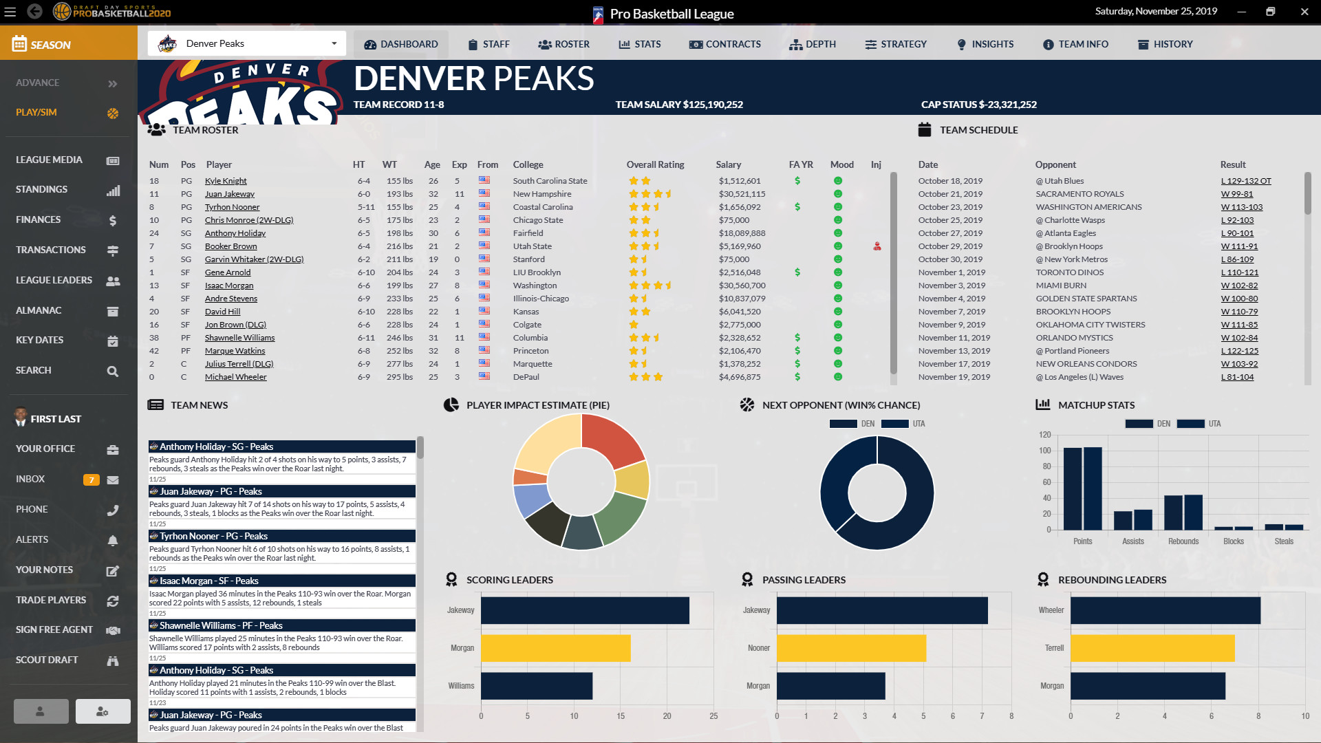 Draft Day Sports: Pro Basketball 2020 screenshot 6
