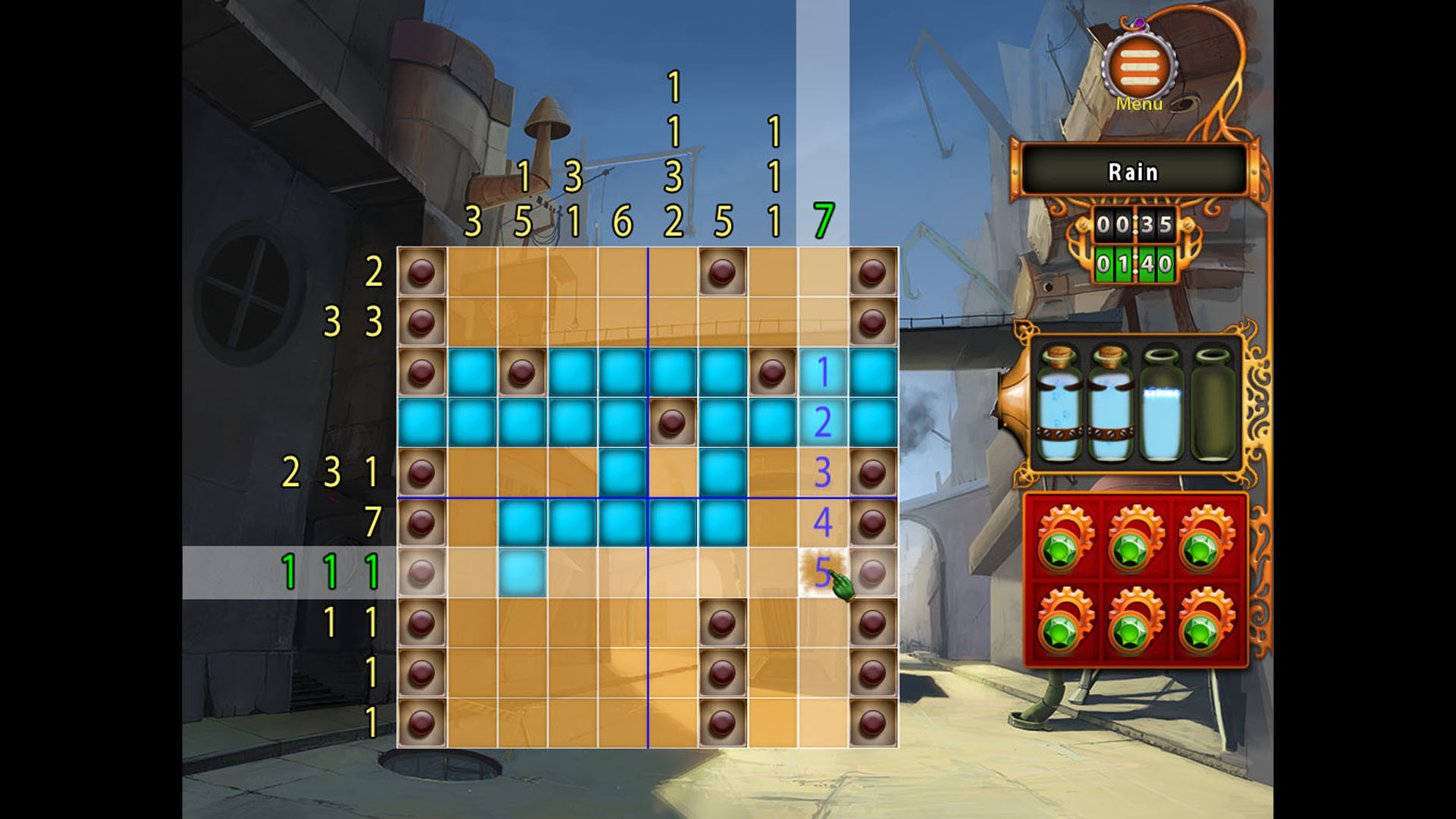 Gizmos: Steampunk Nonograms screenshot 1