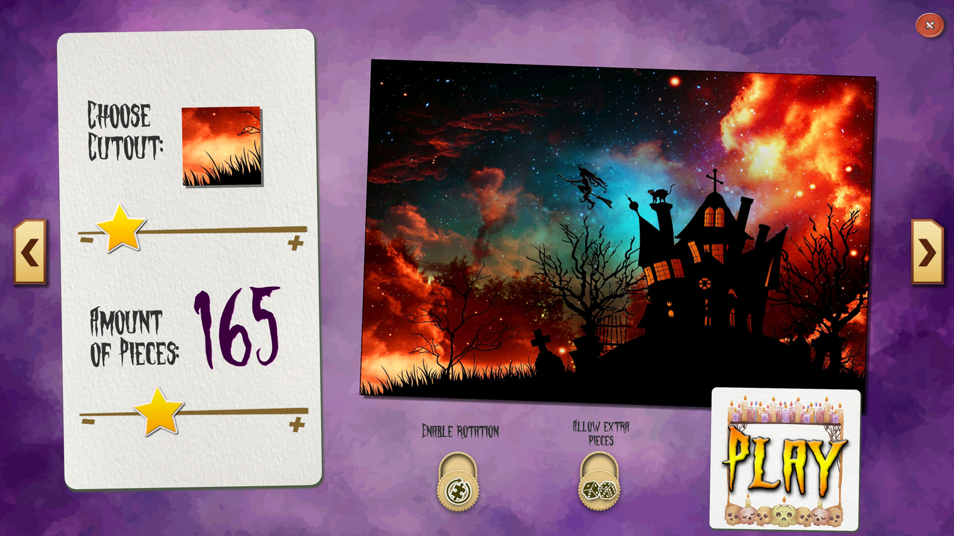 Sweet Holiday Jigsaws: Halloween Night screenshot 5