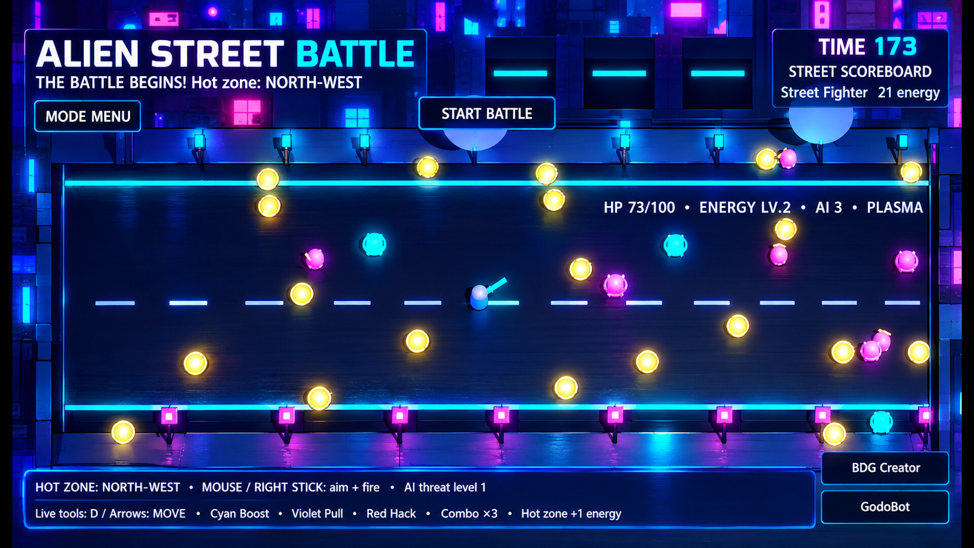 Alien street battle screenshot 4