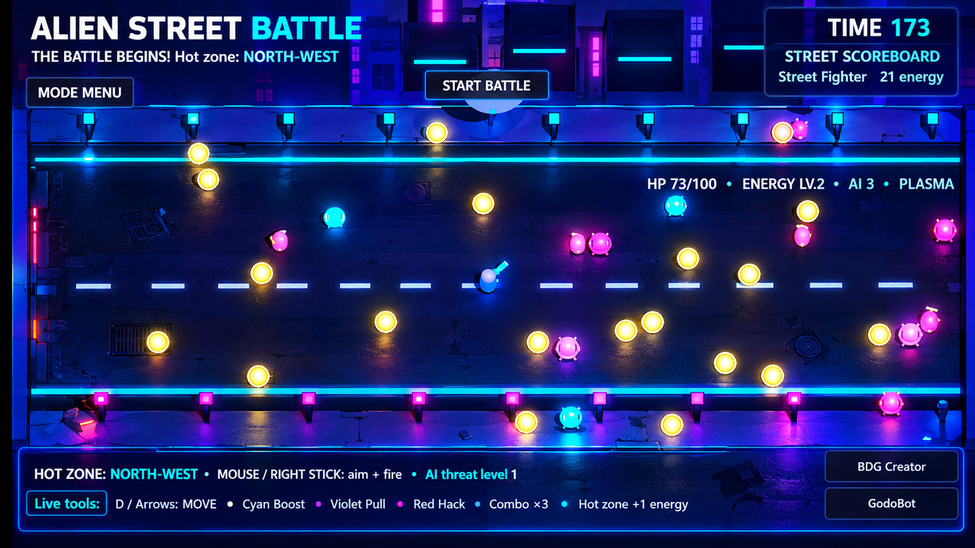 Alien street battle screenshot 3