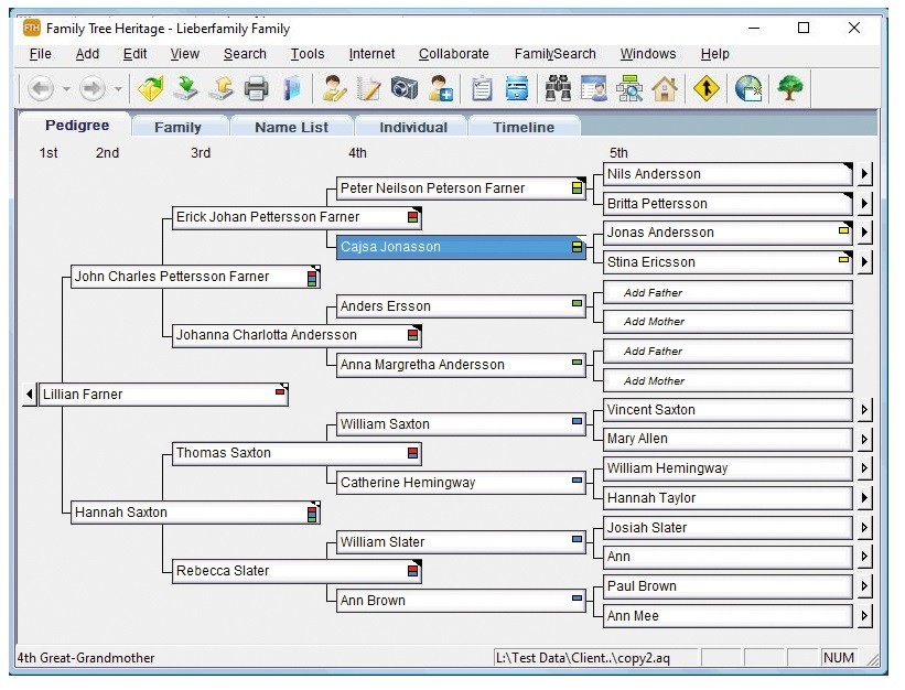 Family Tree Heritage Gold screenshot 2