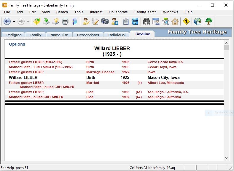 Family Tree Heritage Gold screenshot 3