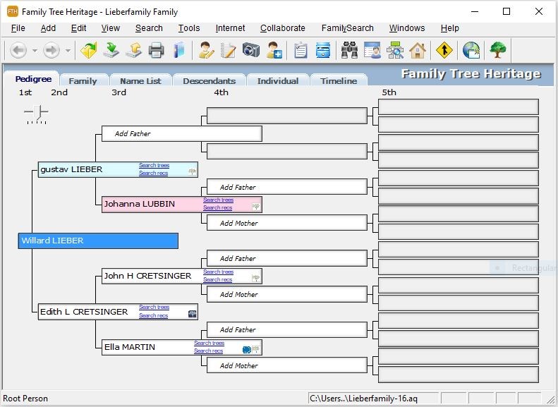 Family Tree Heritage Gold screenshot 1