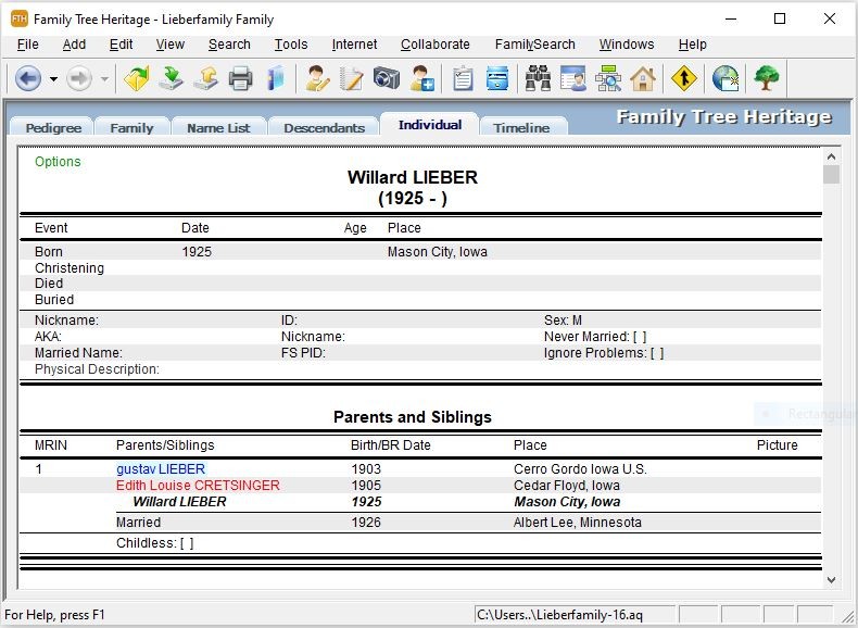 Family Tree Heritage Gold screenshot 5