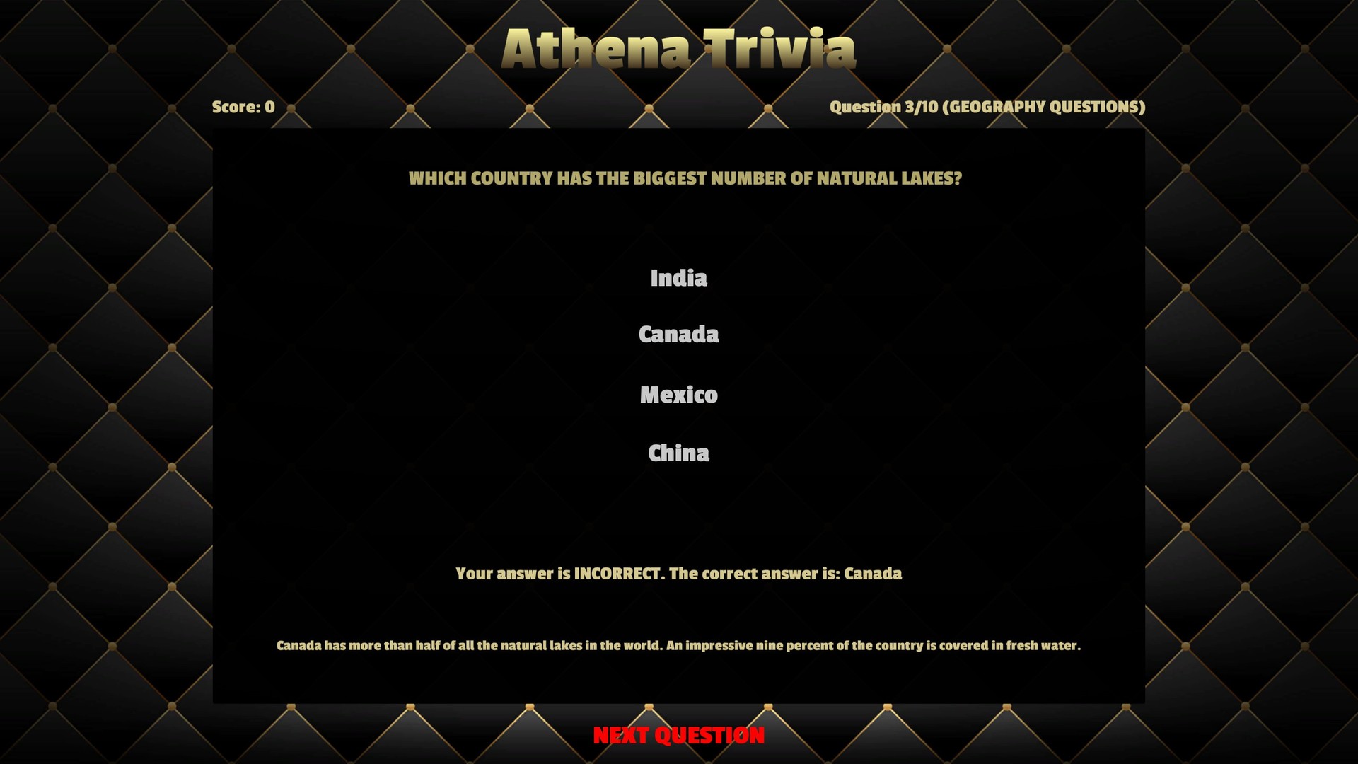 Athena Trivia screenshot 4