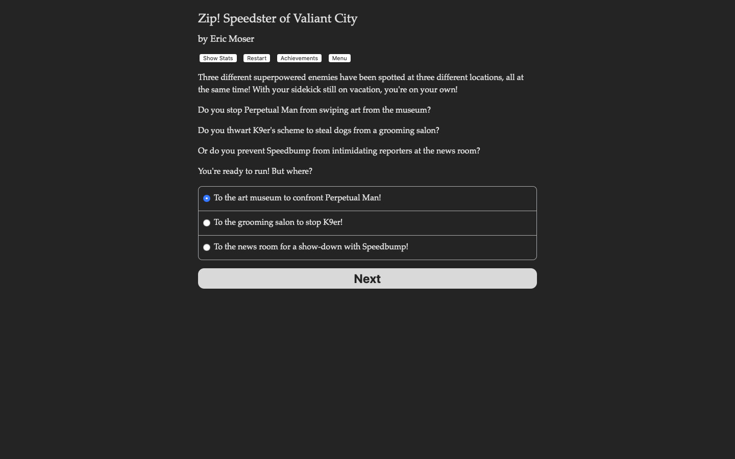 Zip! Speedster of Valiant City screenshot 1