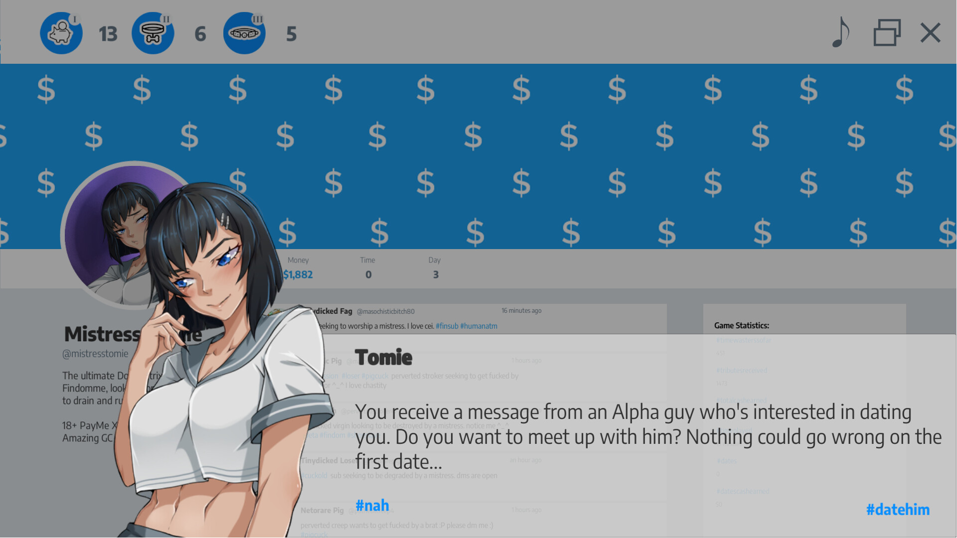 Femdom Stories: Findom Simulator Sex Game screenshot 2