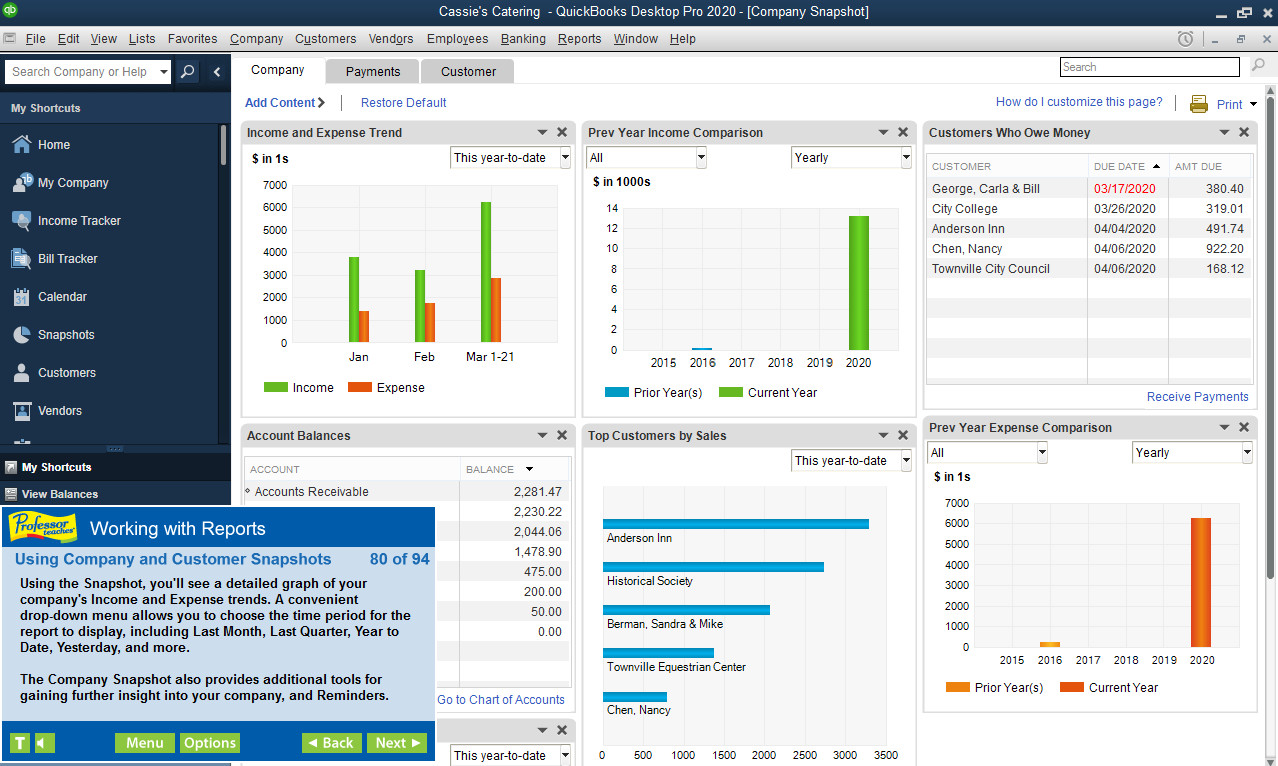 Professor Teaches QuickBooks 2020 screenshot 3