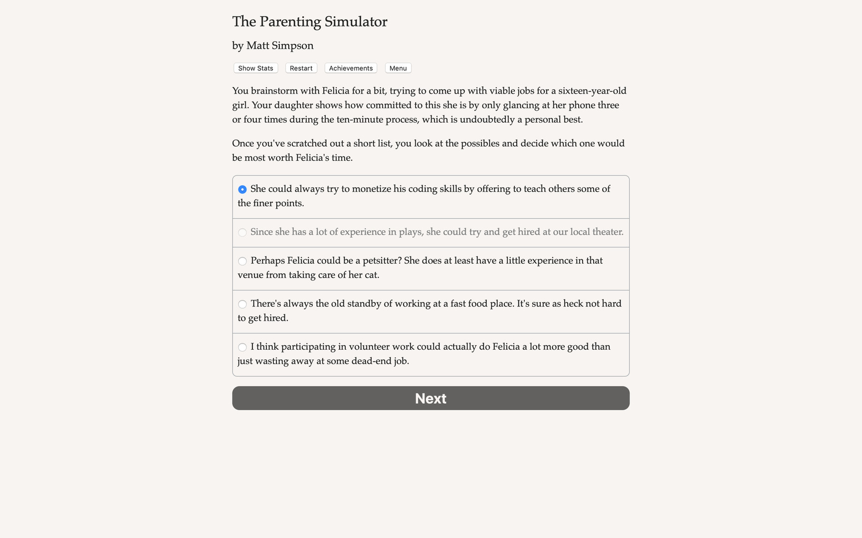 The Parenting Simulator screenshot 5