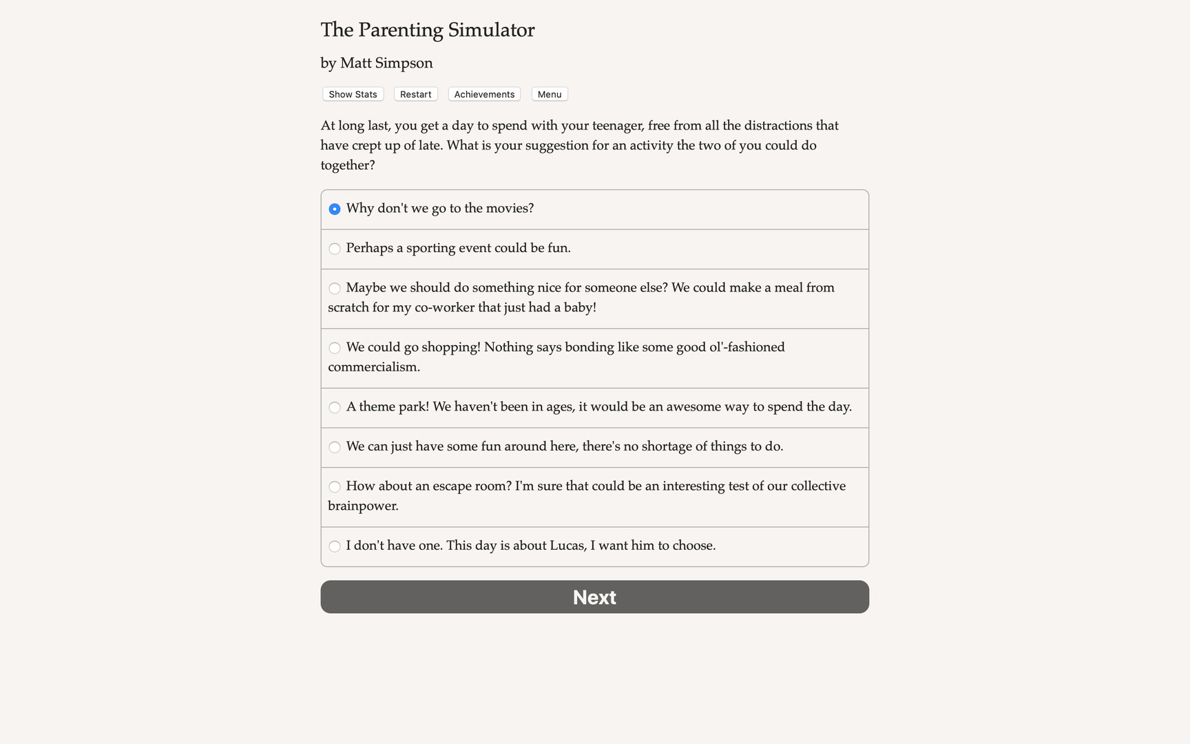 The Parenting Simulator screenshot 2