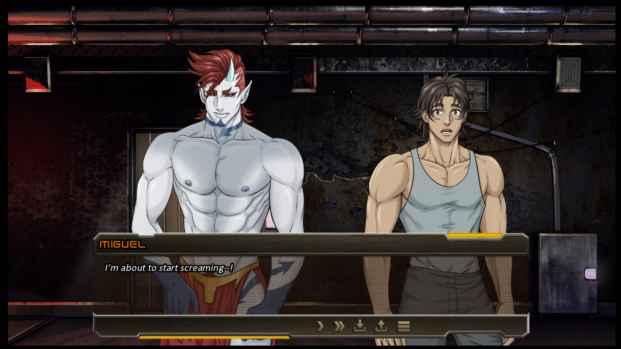 Alpha Hole Prison - A Yaoi, Gay, Bara Visual Novel screenshot 14