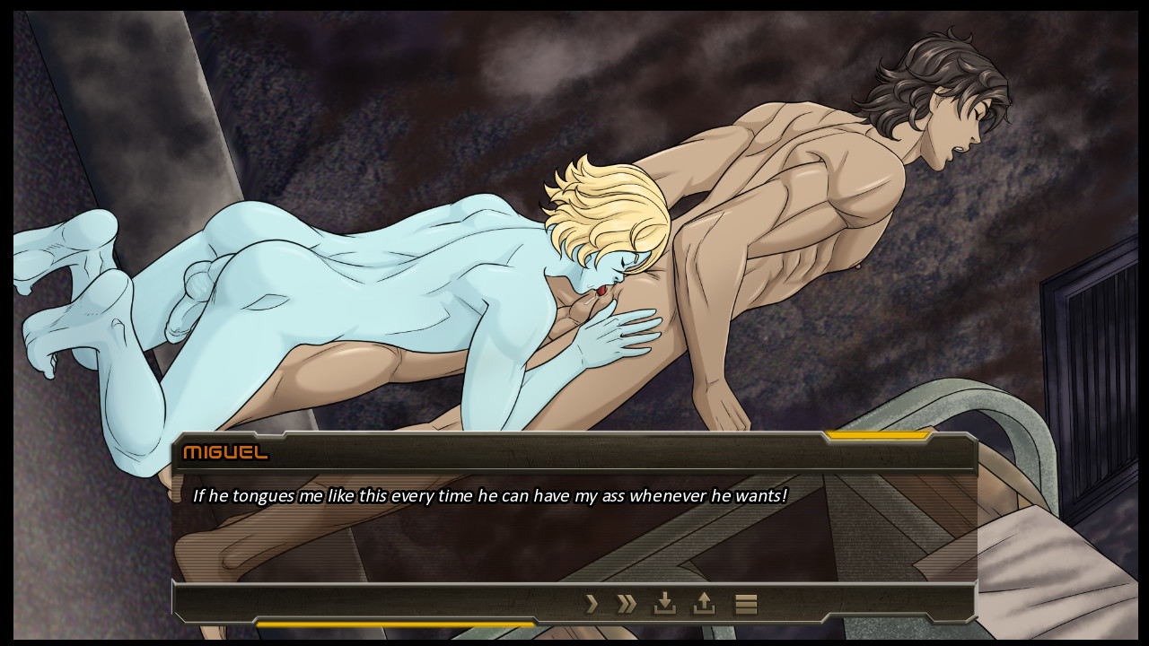 Alpha Hole Prison - A Yaoi, Gay, Bara Visual Novel screenshot 4