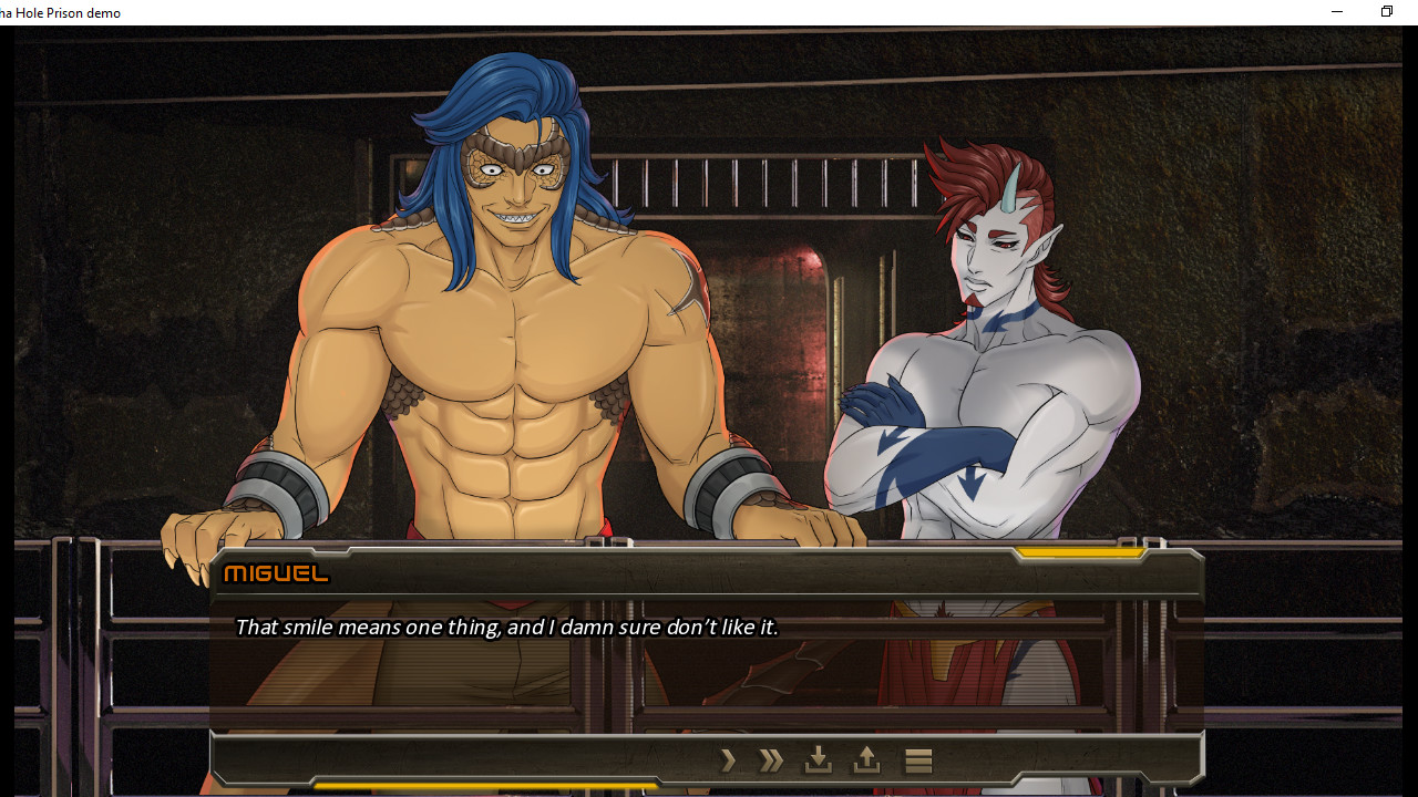 Alpha Hole Prison - A Yaoi, Gay, Bara Visual Novel screenshot 10