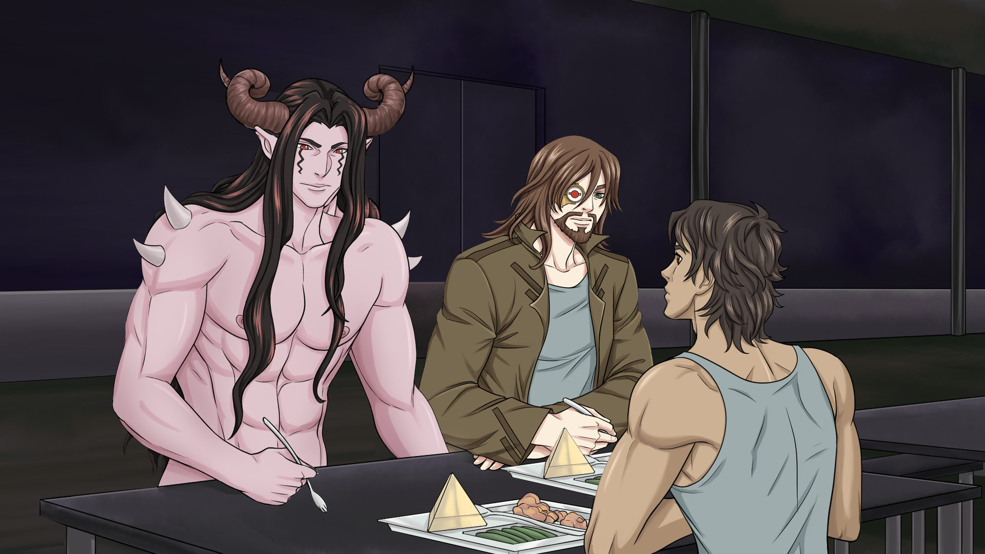 Alpha Hole Prison - A Yaoi, Gay, Bara Visual Novel screenshot 15