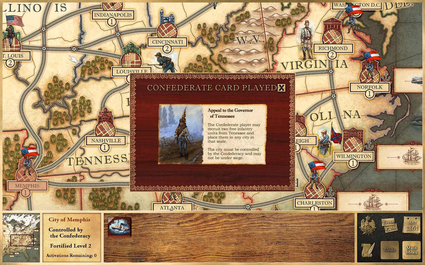 Victory and Glory: The American Civil War screenshot 6