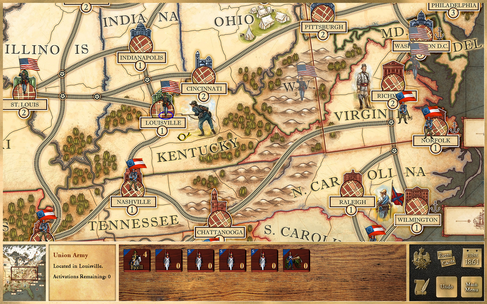 Victory and Glory: The American Civil War screenshot 4