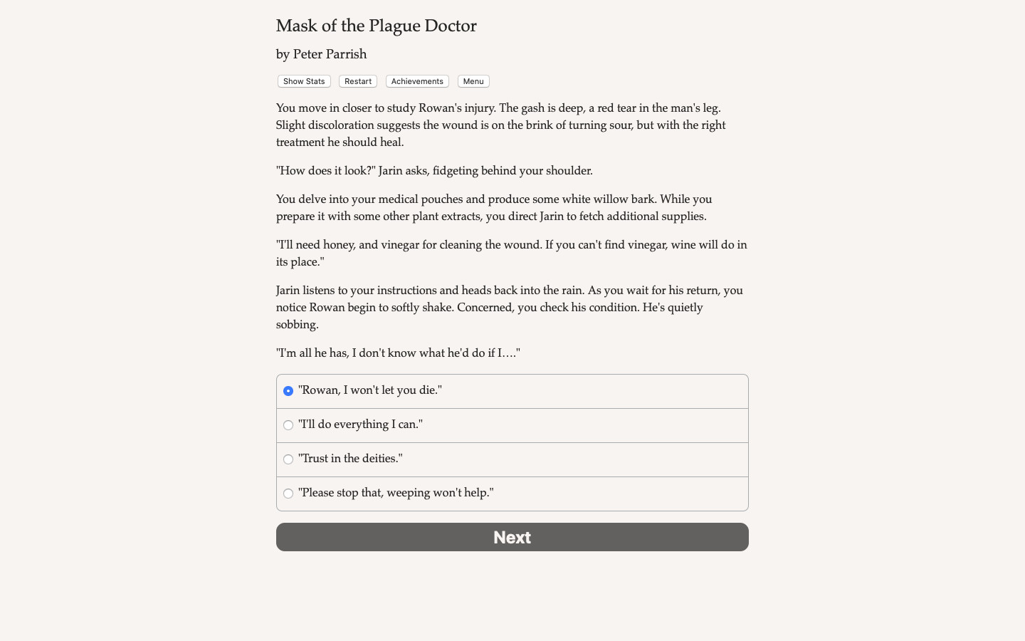 Mask of the Plague Doctor screenshot 2