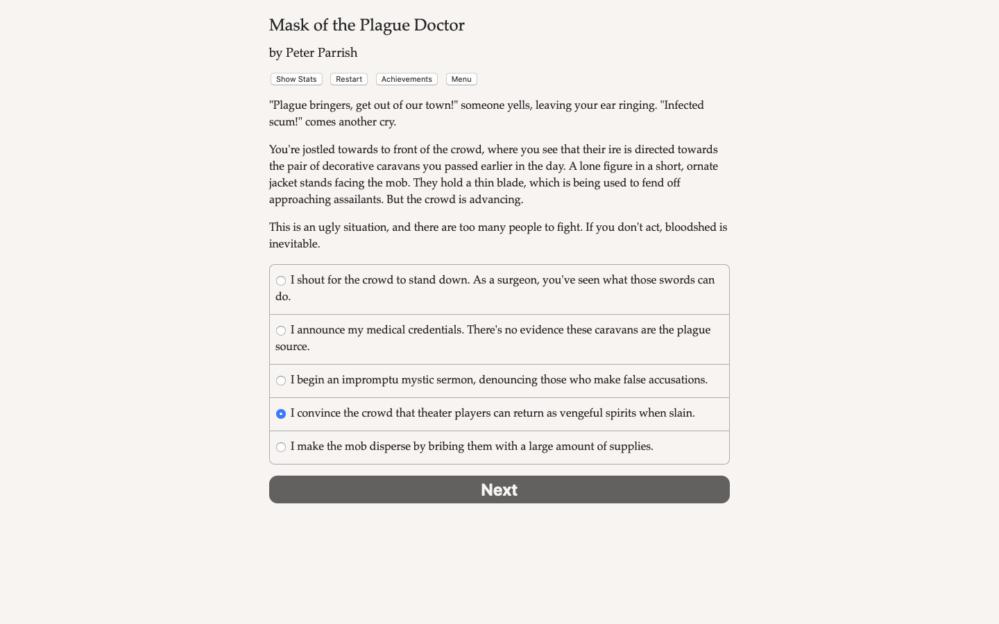 Mask of the Plague Doctor screenshot 4