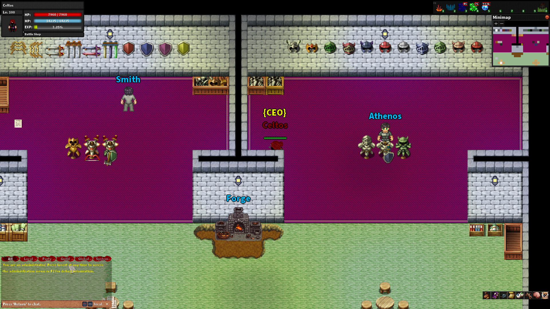Rebornia - MMORPG 2D screenshot 7