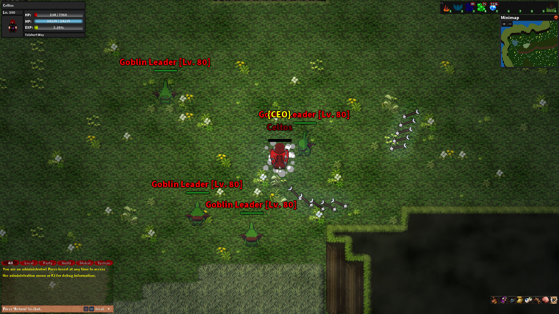 Rebornia - MMORPG 2D screenshot 11