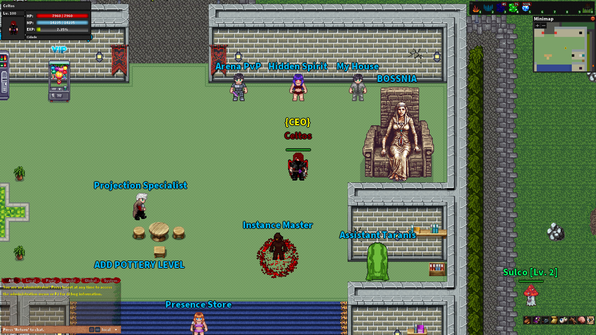 Rebornia - MMORPG 2D screenshot 4
