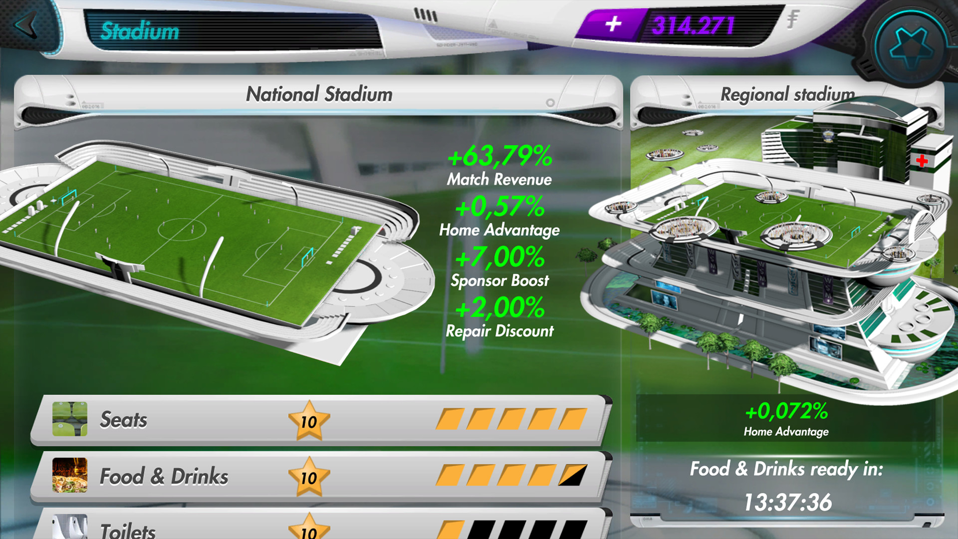 Futuball - Future Football Manager Game screenshot 2