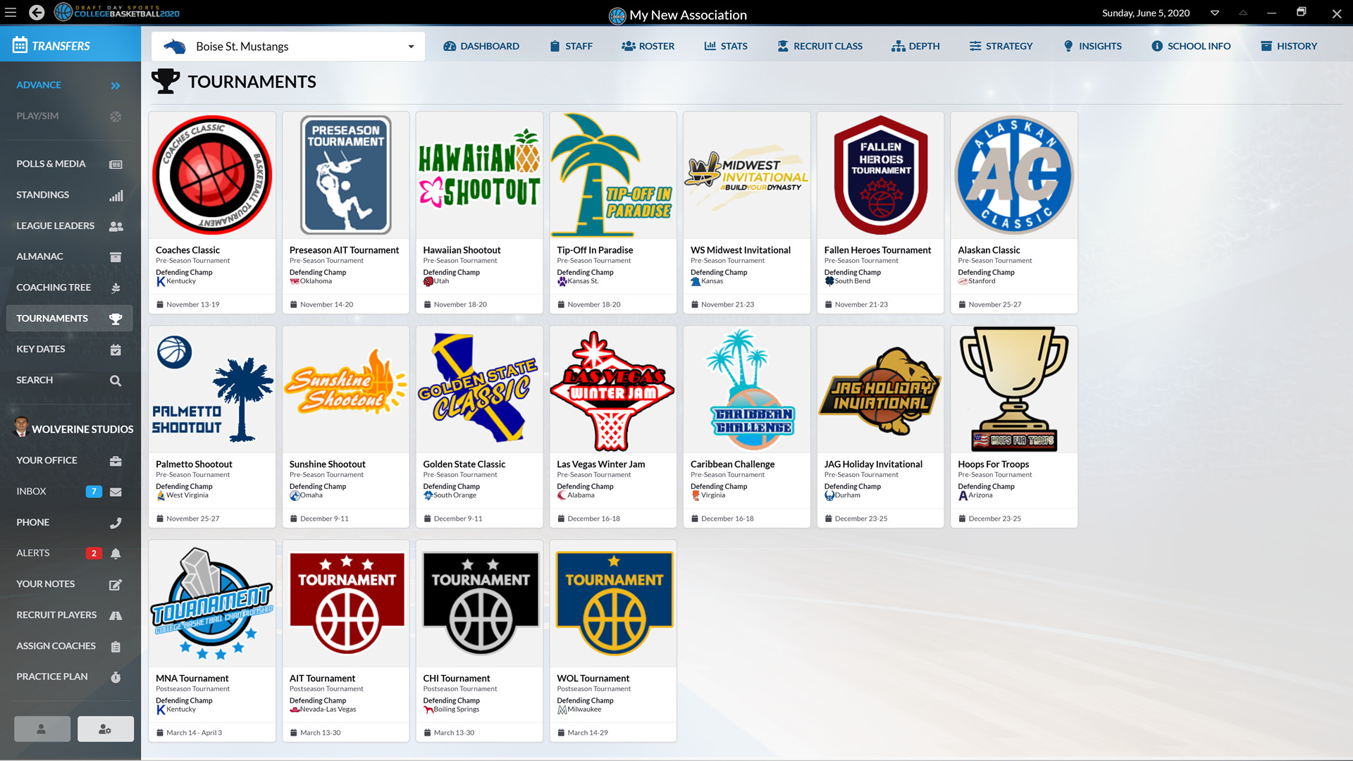 Draft Day Sports: College Basketball 2020 screenshot 2