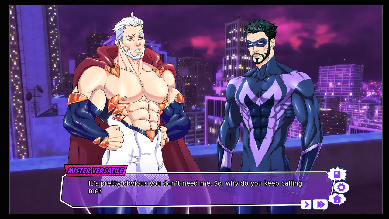 Mister Versatile: A Gay Superhero Visual Novel screenshot 15